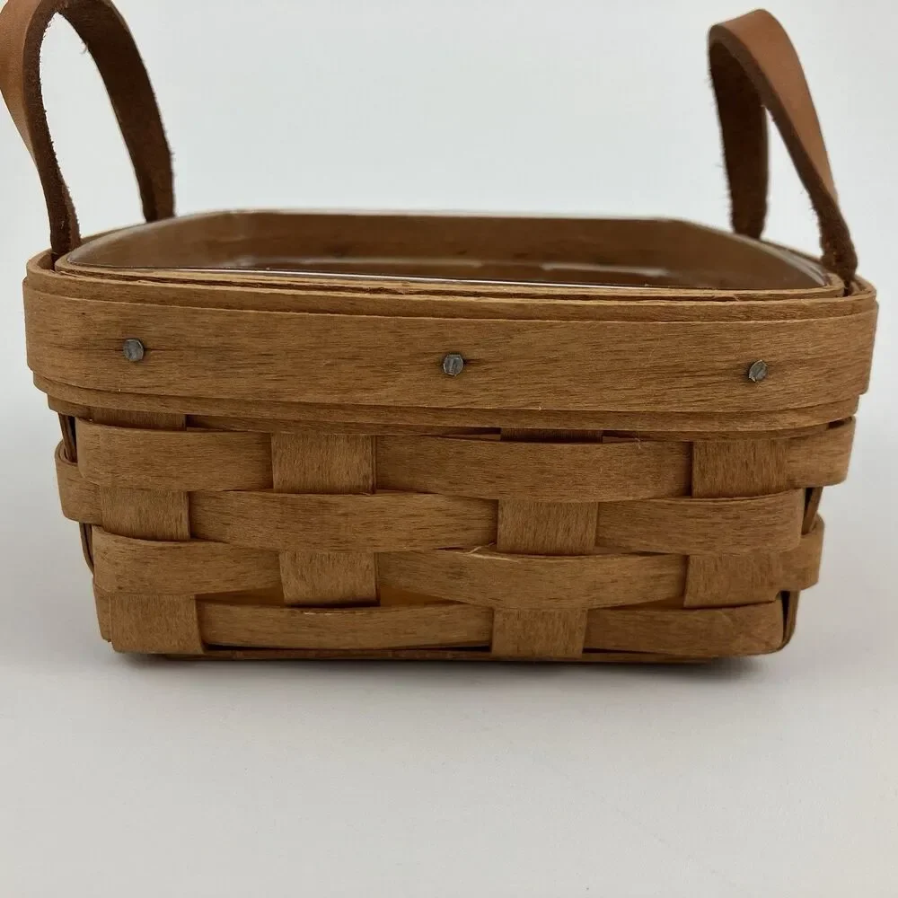 Longaberger Ivy Basket Set 1992 | Signed Retired Handles Dresden VTG #13100JOS